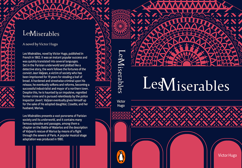 Book cover for 'Les Miserables'
